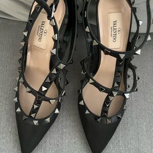 Valentino Garavani Black Studded Heels